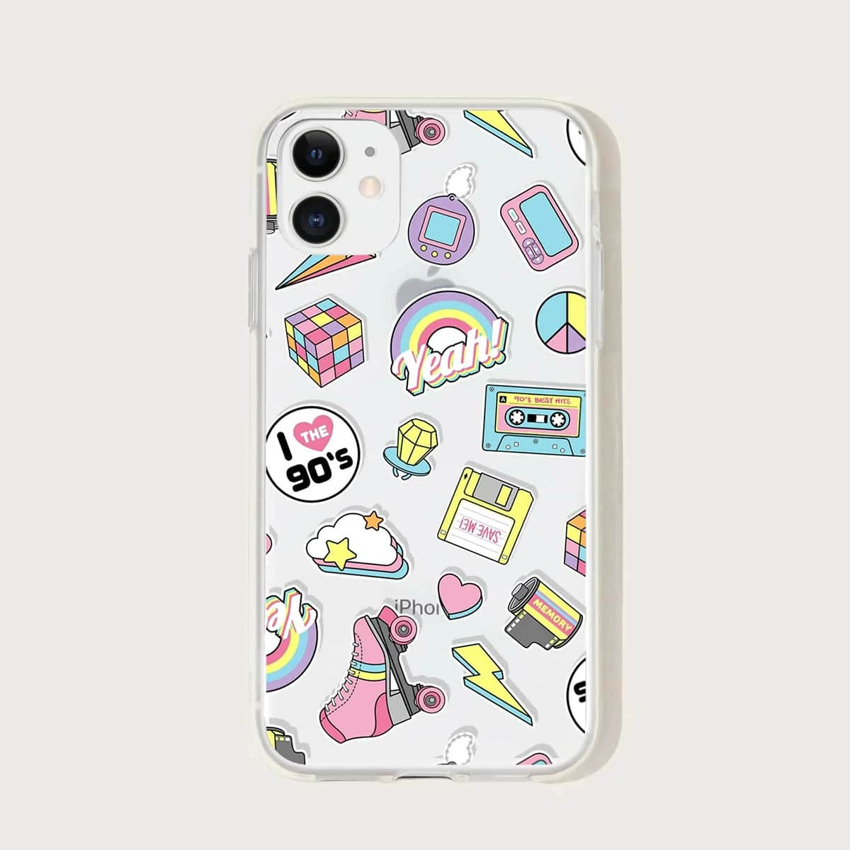 

Mixed Pattern iPhone Case, Multicolor