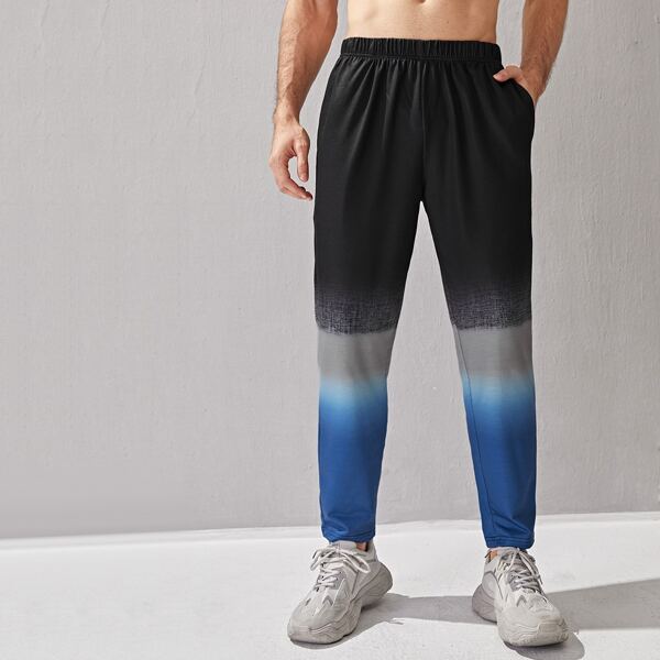 

Men Cut And Sew Carrot Sweatpants, Multicolor