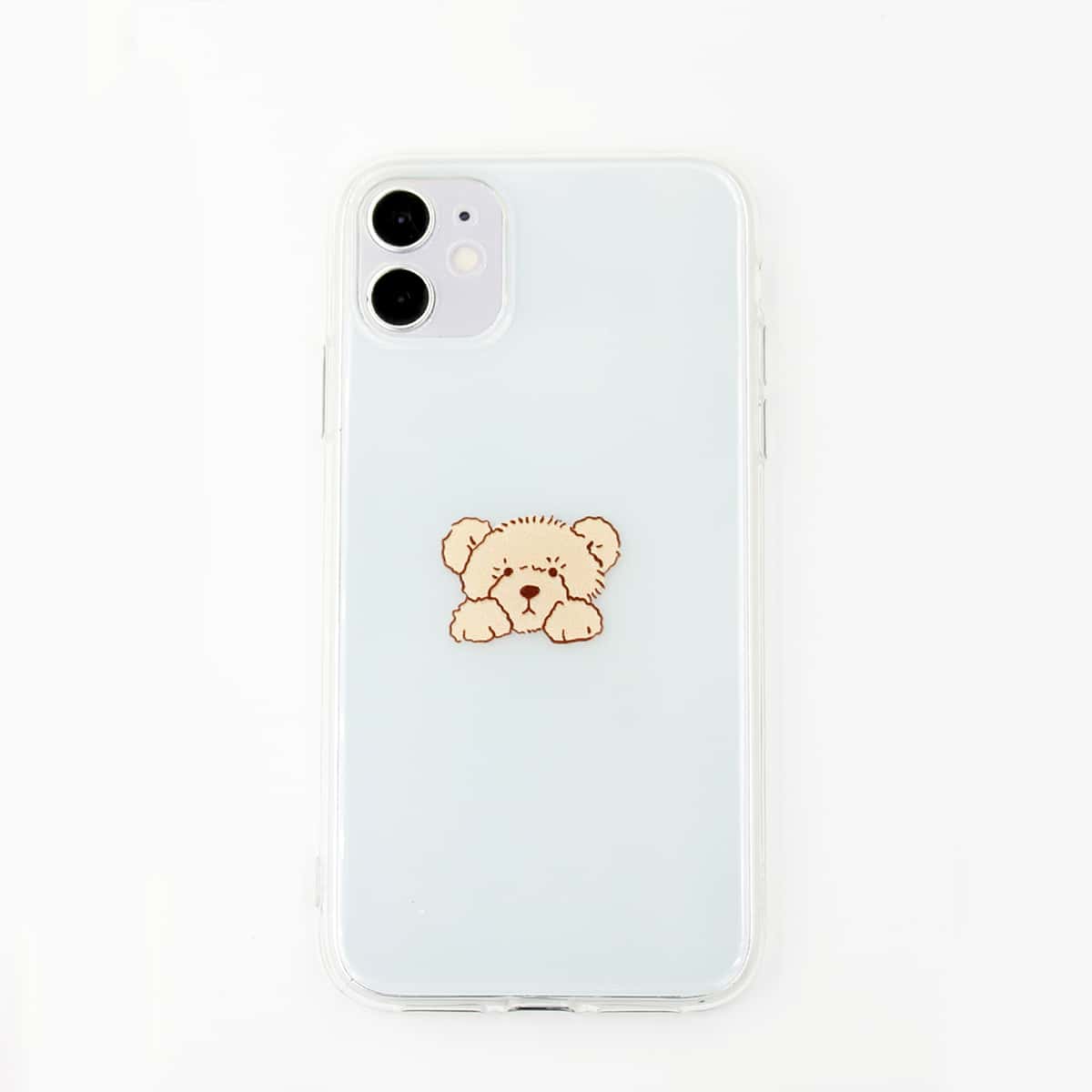 

Cartoon Bear iPhone Case, Clear