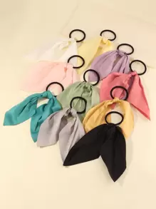 10 chiếc Dây buộc tóc màu ruy băng cho bé gái Băng đô để trang trí hàng ngày - Nhiều màu - Xem 2