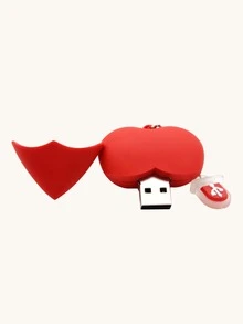 Memoria USB en forma de corazón - Rojo - Ver 2