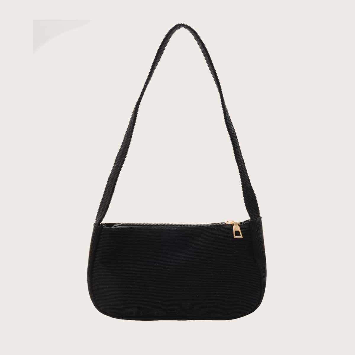 

Minimalist Baguette Bag, Black