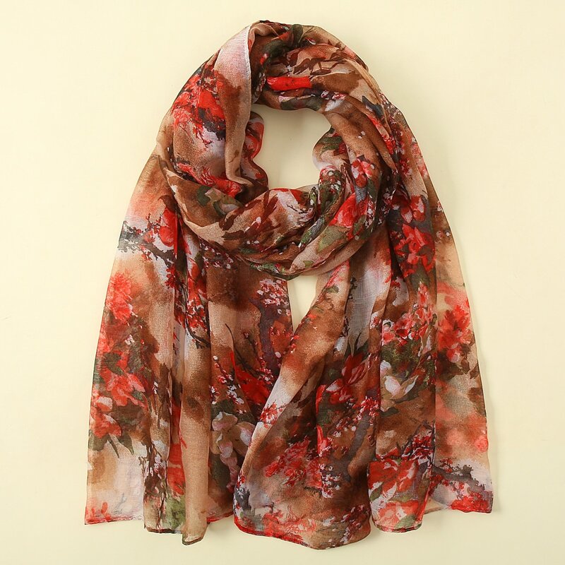 

Flower Print Scarf, Multicolor