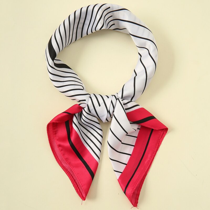 

Striped Pattern Bandana, Multicolor