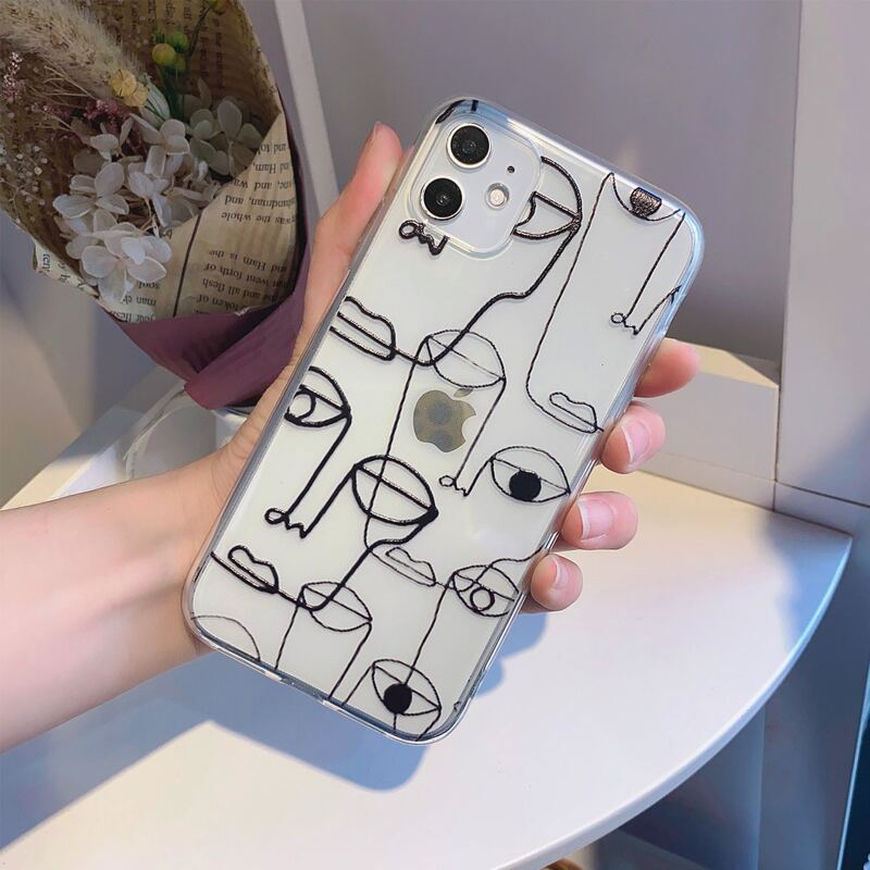 

Abstract Eye iPhone Case, Black