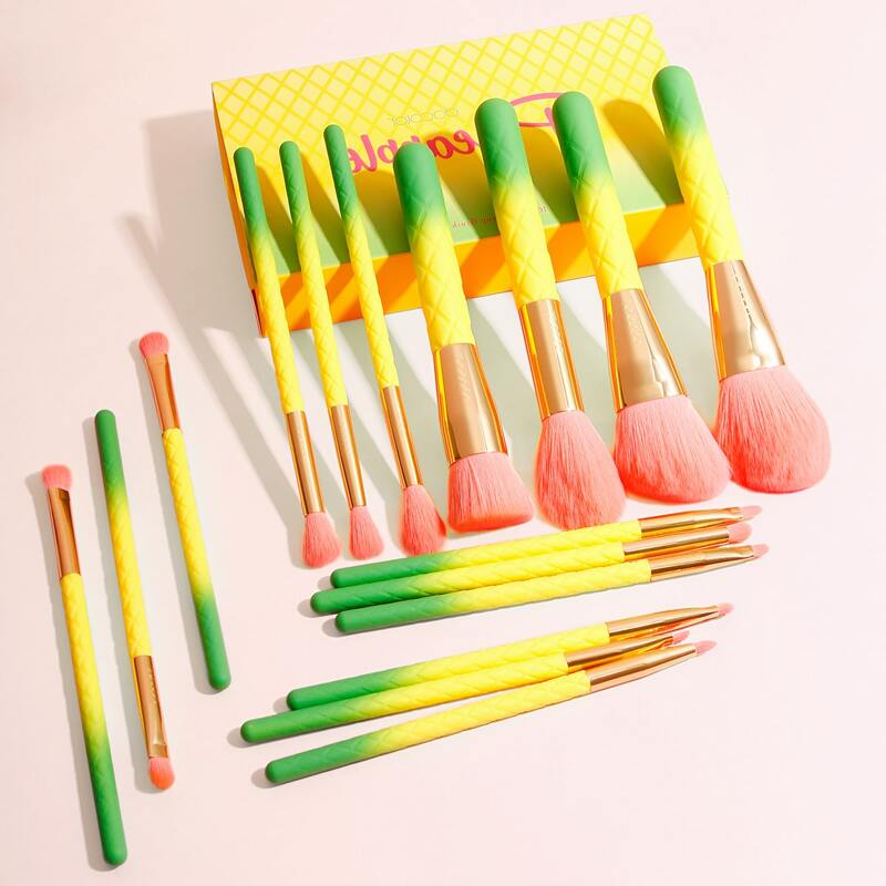 

16pcs Makeup Brush Set, Yellow