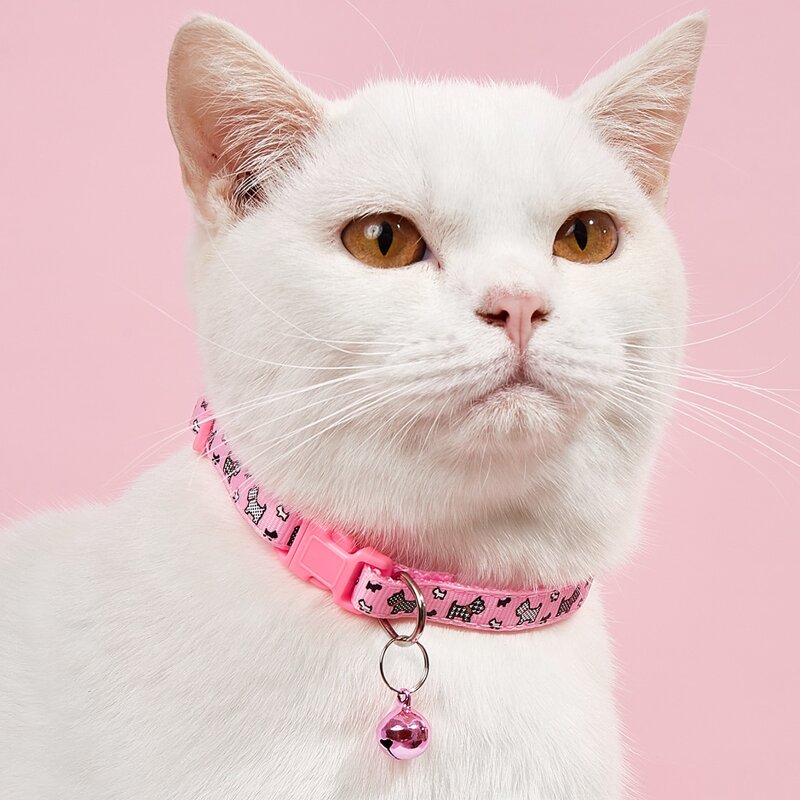 

Cartoon Graphic Pet Collar, Pink