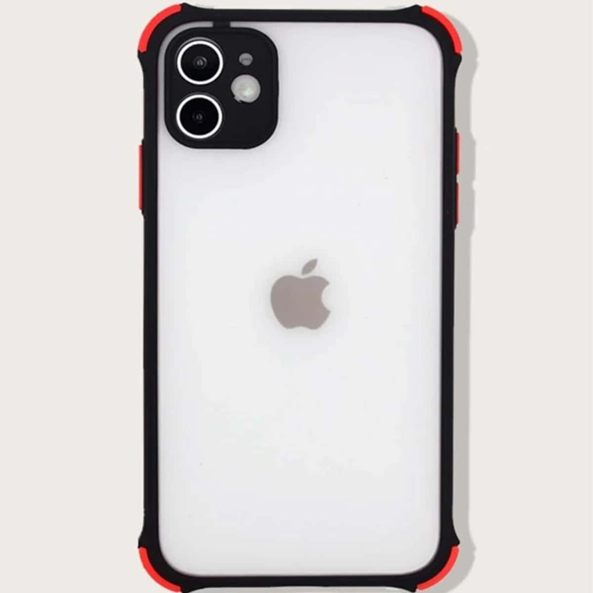 

Contrast Frame Clear iPhone Case, Black