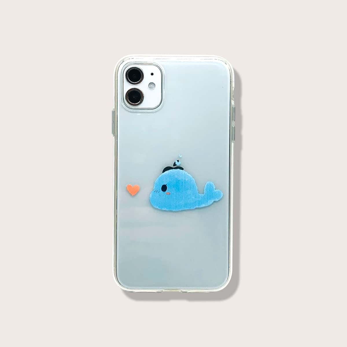 

Cartoon Dolphin Clear iPhone Case
