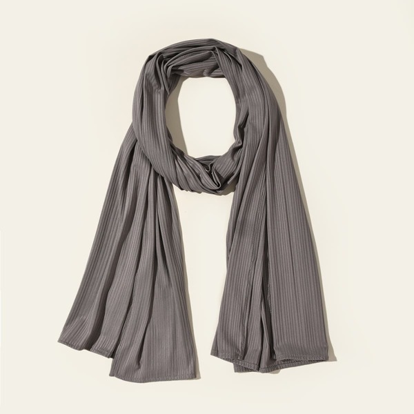 

Simple Plain Scarf, Grey