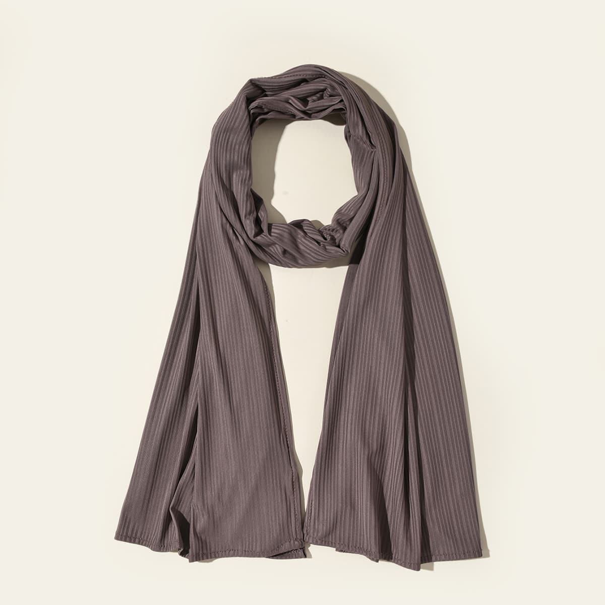 

Simple Plain Scarf, Coffee brown