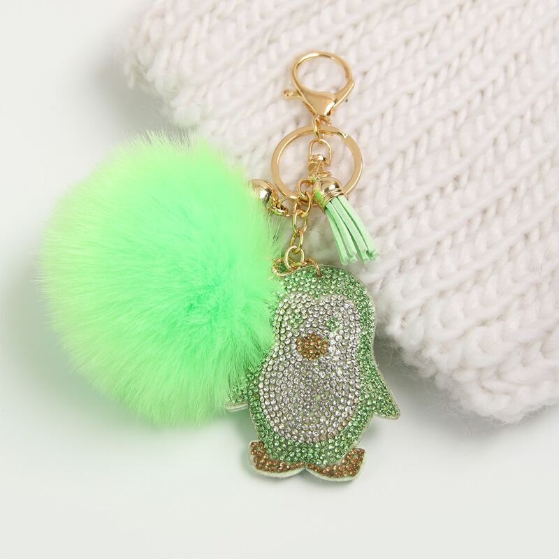 

Pom-pom Pendant Keychain, Neon