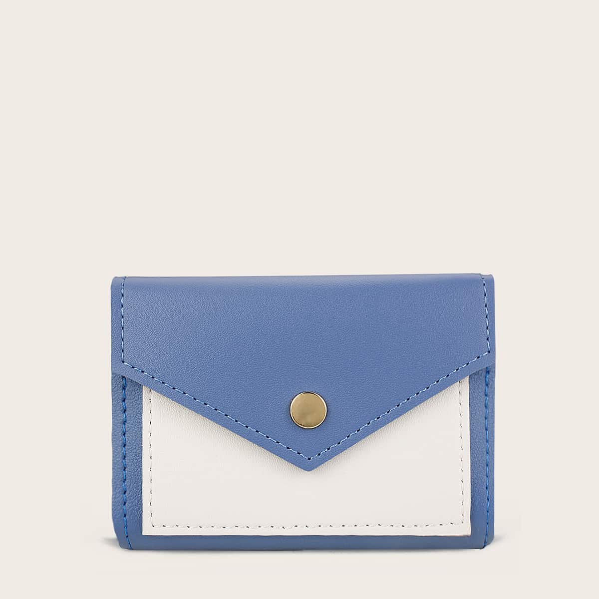 

Colorblock Card Holder, Blue
