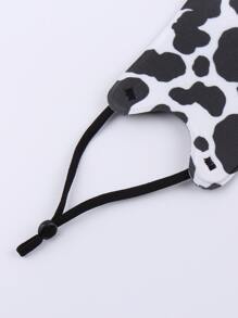 Mascarilla con estampado de vaca - Multicolor - Ver 2