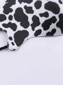 Mascarilla con estampado de vaca - Multicolor - Ver 4