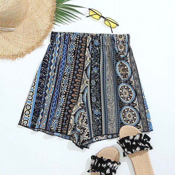 

Paisley & Floral Print Short, Multicolor