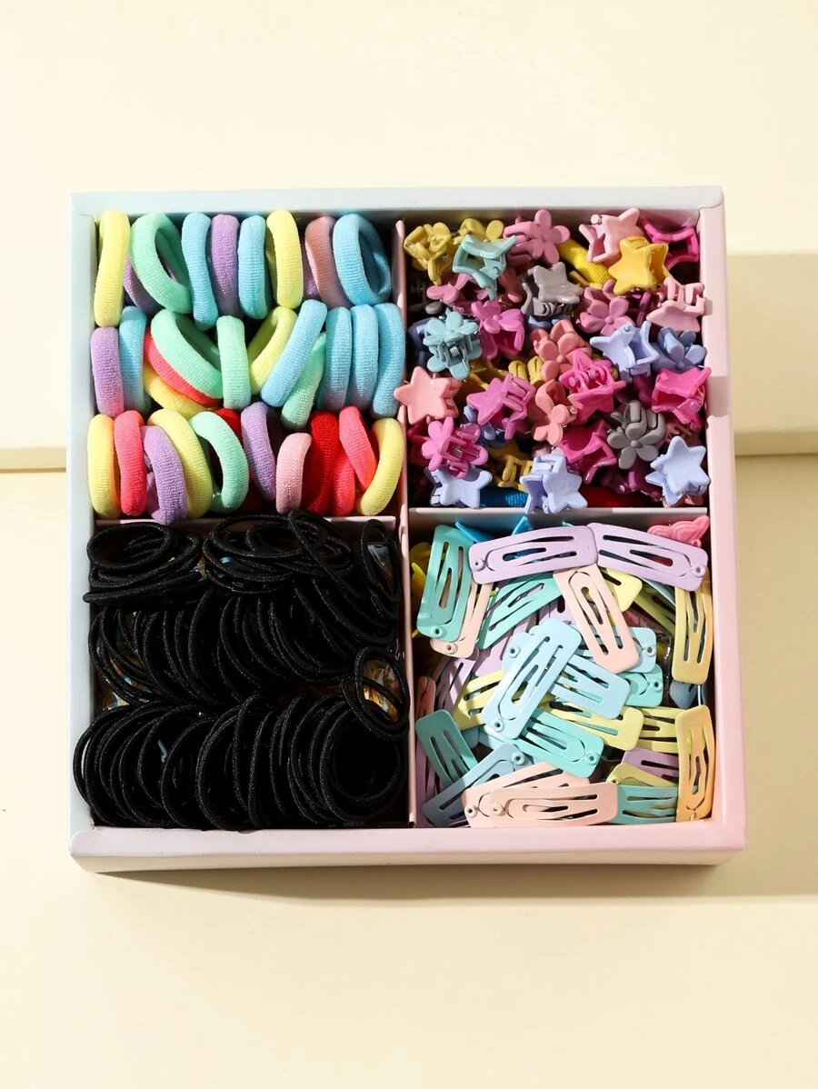200pcs Toddler Girls Flower Decor Hair Accessory - Multicolor - View 1