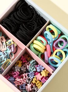 200pcs Toddler Girls Flower Decor Hair Accessory - Multicolor - View 4