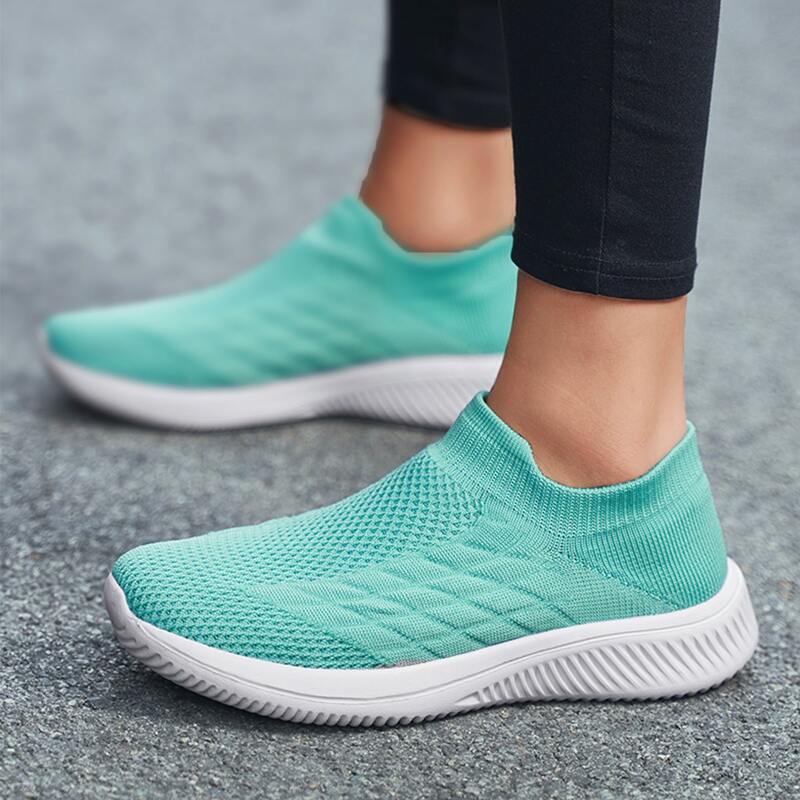 

Slip On Knit Running Shoes, Green