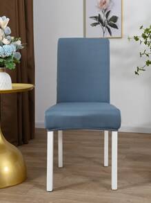 1 tấm bọc ghế co giãn chải kỹ, vỏ bọc chống bụi màu trơn cho khách sạn, quầy bar, phòng khách, văn phòng - Màu xanh lam - Xem 6