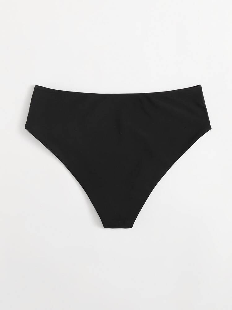 Swim Basics Quần lót bikini cạp cao - màu đen - Xem 2