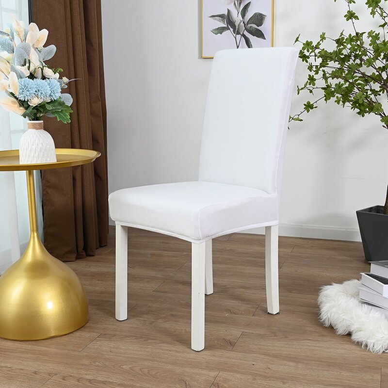

Plain Stretchy Chair Cover, White