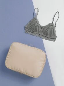 面料旅行服装 8 件套，适用于旅行、化妆、化妆品、度假收纳盒、大容量化妆品收纳盒化妆盒，适用于口红、刷子、护肤品、手机、硬币、小物品，适用于家庭、礼物、度假和节日万圣节圣诞节多功能用途