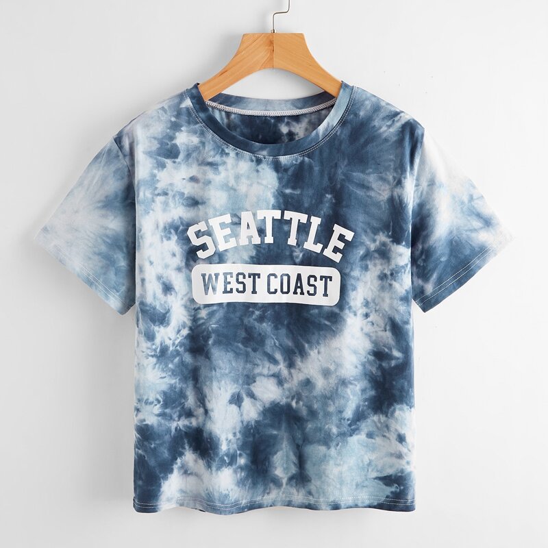 

Letter Tie Dye Tee, Multicolor