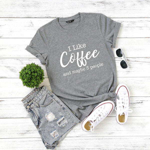 

Plus Slogan Graphic Short Sleeve Tee, Grey