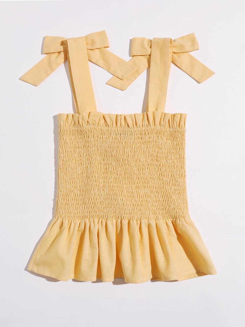 Bow Front Shirred Cami Top
