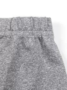 SHEIN 年轻女孩 2 条装纯色紧身裤 - 彩色 - 查看 6