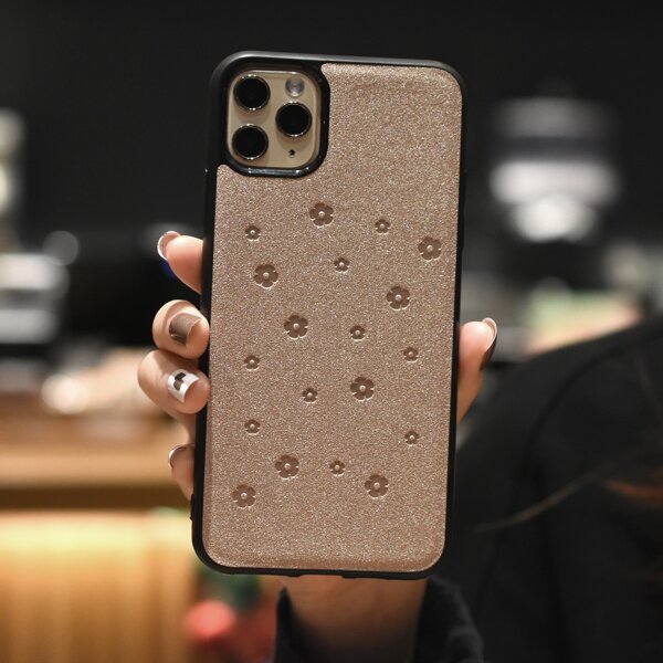 

Flower Embossed iPhone Case, Khaki