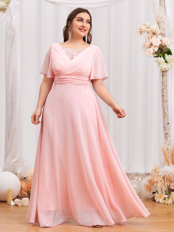 open lace back dress Primavera Couture 13117