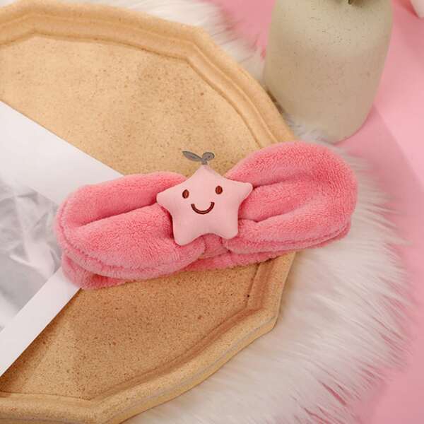 

Star Decor Bath Headband, Pink