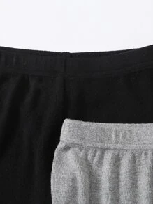 SHEIN Tween Girl 2 Packs Biker Shorts - Multicolor - View 4