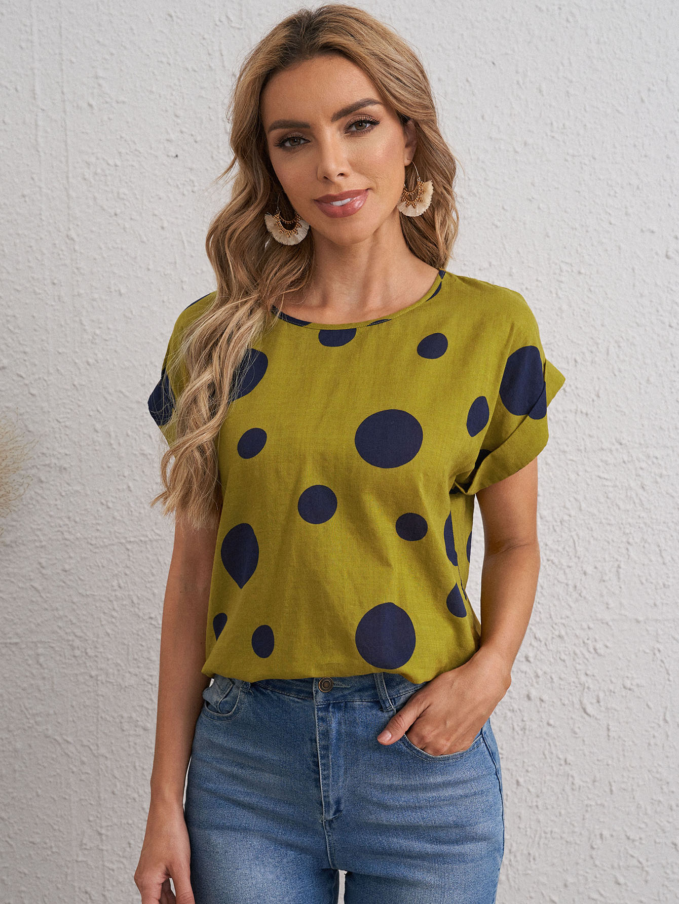SHEIN Blusas Lunares Casual | Mode de Mujer | SHEIN España