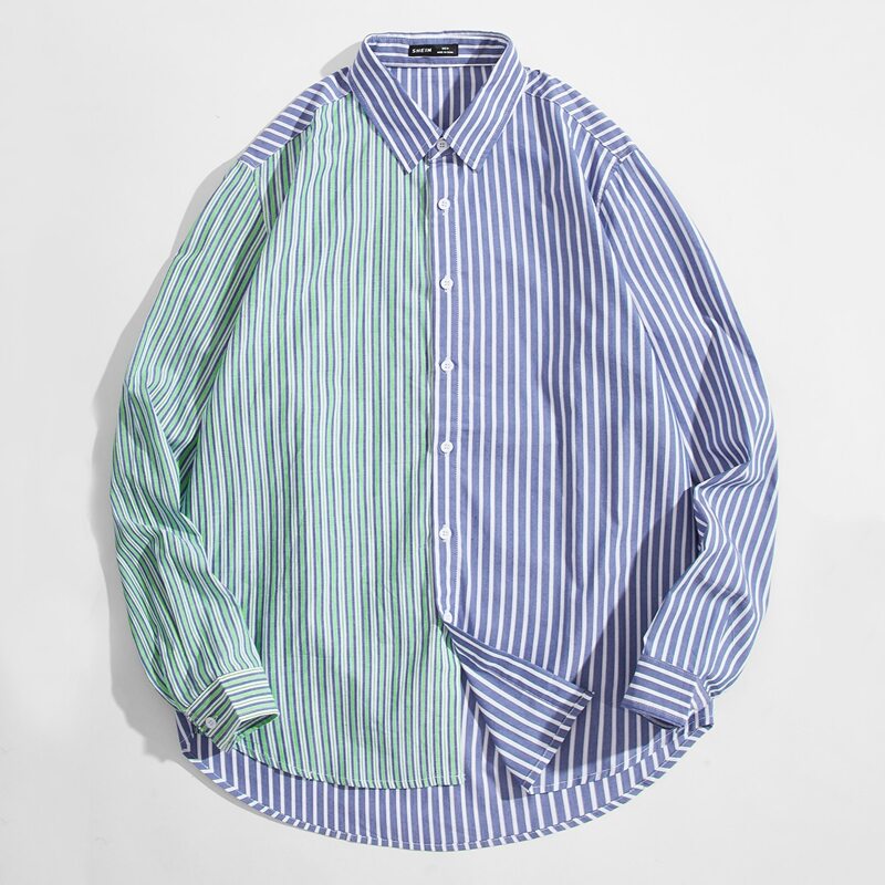

Guys Colorblock Striped Shirt, Multicolor