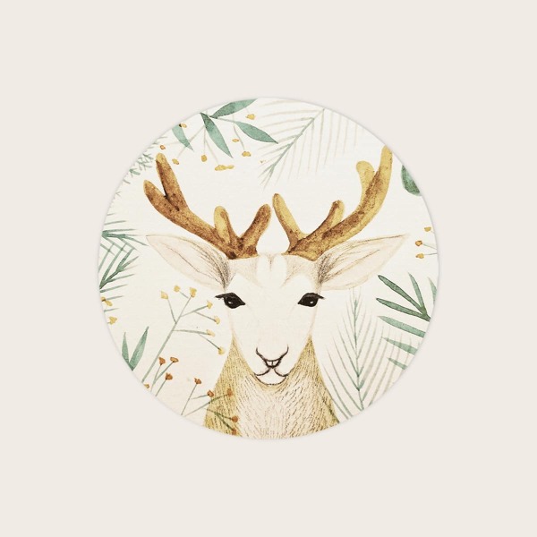 

Deer Pattern Mouse Pad Sticker, Multicolor