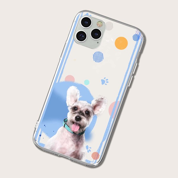 

Чехол для iPhone с принтом собаки, Многоцветный
