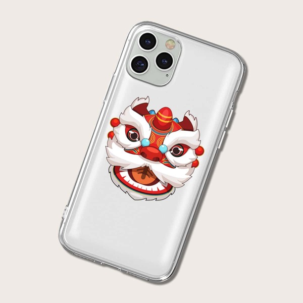 

Lion Dance Pattern iPhone Case, Multicolor