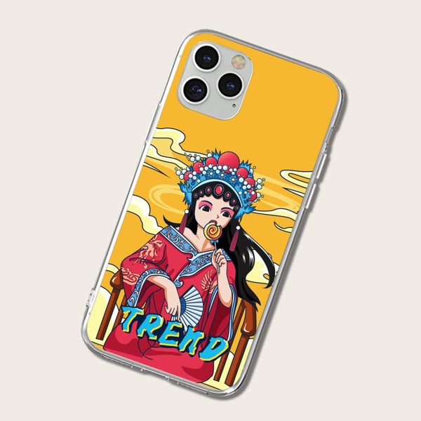 

Peking Opera Girl Print iPhone Case, Multicolor