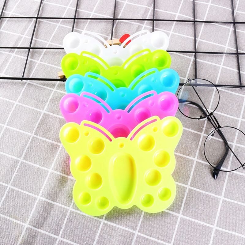 

5pcs Butterfly Painting Palette, Multicolor