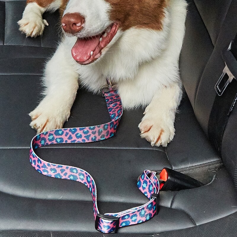 

Leopard Print Pet Car Seat Belt, Multicolor