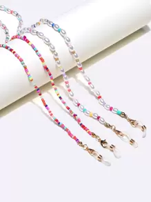 Dây chuyền kính đính cườm Boho 2 chiếc - Nhiều màu - Xem 1