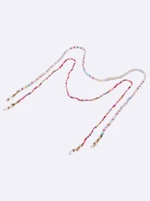 Dây chuyền kính đính cườm Boho 2 chiếc - Nhiều màu - Xem 2