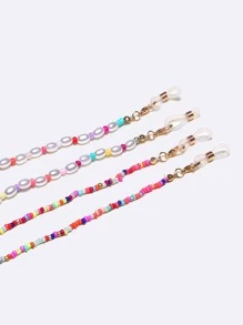 Dây chuyền kính đính cườm Boho 2 chiếc - Nhiều màu - Xem 3