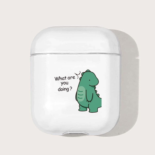 

Cartoon Dinosaur Clear Airpods Case