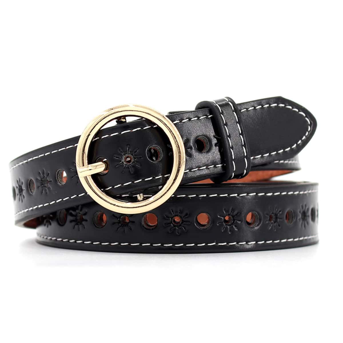 

Ring Buckle Belt, Black