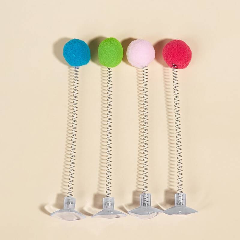 

1pc Random Spring Cat Toy Ball, Multicolor