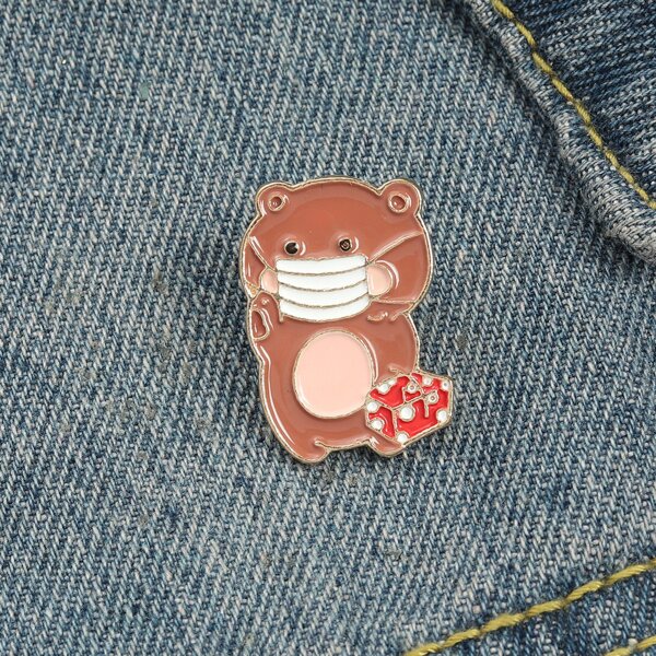 

Girls Cartoon Brooch, Multicolor